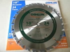 Oshlun 10" 24T Rip Blade SBW-100024 New. Price: $37.50.