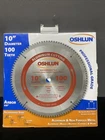 Oshlun SBNF-100100 10" X 100T Aluminum Cutting Saw Blade New. Price: $64.93.