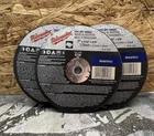 Pack Milwaukee 7" Cut-off Wheels X 3/32" 5/8" ( Type 1 ) 49-94-7050 New. Price: $17.99.
