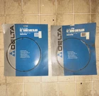Delta 82IN Band Saw Blades 3/8 & 1/8 Tpi Carbon Steel Wood Cut (2) 28-568/565 New. Price: $39.00.