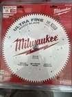 For Milwaukee Tool 48-40-1228 In. 100T Ultra Fine Finish Circular Saw Blade New. Price: $37.50.