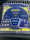40T Irwin Marples Extended Life Resharpenable Oversized Carbide 12" Saw Blade New. Price: $34.99.