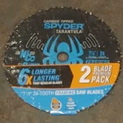Spyder Tarantula Circular Saw Framing Blade 7-1/4" Carbide Steel 24T Pack New. Price: $12.99.