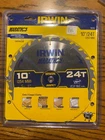 IRWIN-14233 10IN. 24T Marathon Thin Kerf Circular Saw Blade New. Price: $39.99.