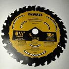 Dewalt DWA161218 6-1/2-INCH 18-TOOTH Circular Saw Blade Carbide New. Price: $13.00.
