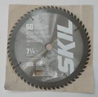 Skil 60 Carbide Teeth Circular Saw Blade 7-1/4", Unused Open. Price: $12.00.
