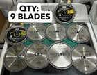 Nos 9-PACK Lot Do 7 1/4" Saw Blade Cross Cutting Framing Carbide Titanium New. Price: $65.81.