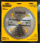 New Dewalt Series 20 #DW3184 8-1/4 In. 40 Carbide Teeth Circular Saw Blade. Price: $19.99.