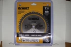 Brand New Dewalt DWAM71440 7-1/4" 40T Tungsten Carbide Circular Saw Blade. Price: $23.00.
