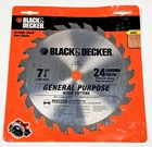 Black & Decker 7-1/4 Circular Saw Blade General Purpose Wood 24 Teeth 73-367 New. Price: $14.84.