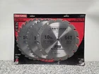Craftsman Tools 29285 10 Saw Blades 3PK, 28T, 40T, 64T. 5/8" Arbor New. Price: $39.99.