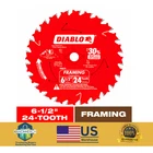 Diablo 6-1/2IN. X 24-TEETH Framing Circular Saw Blade For Wood New. Price: $14.30.