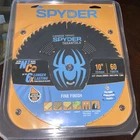 Spyder 10 60-TOOTH Fine Finish Saw Blade New. Price: $45.00.