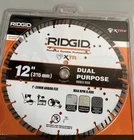 Ridgid 12 Masonry Xtr Dual Purpose Segmented Walk Behind Diamond Saw Blade New. Price: $29.99.