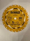 New Dewalt DWA271424 Circular Saw Blade 7-1/4" 24T Carbide Framing. Price: $45.00.