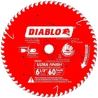 Diablo D0660A 6-1/2" X 60-TEETH Ultra Finish Saw Blade For Wood New. Price: $26.95.