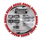 Bauer 10 In., 50T Carbide Combination Miter And Circular Saw Blade #50796 New. Price: $24.99.