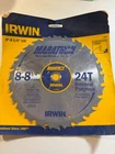 New Irwin Marathon 8 Inch 24T General Purpose Circular Saw Blade 14050. Price: $8.99.
