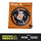 Ridgid 1/4" 24 Carbide Teeth Saw Blade Circular 7.25 Inch Nk New. Price: $21.24.