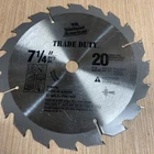 7 1/4" Vermont American 20 Tooth Carbide Combination Circular Saw Blade Open. Price: $9.99.