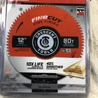 New Crescent 12" X 1" Arbor Fine Finish Carbide Tooth Plywood CSBFF-1280. Price: $75.00.