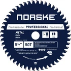 Norske Tools NCSBP208 5-3/8 Inch 50T Metal Cutting Saw Blade For Steel Roofing, New. Price: $32.76.