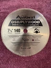 Avanti 7-1/4" 140-TOOTH Osb/plywood/plastic Circular Saw Blade A07140A Hss Steel Open. Price: $13.99.