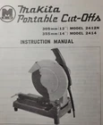 Makita 12" 305MN & 14" 355MN Metal Cut-off Saw 2412N 2414 Owner Parts Manual Like. Price: $52.99.