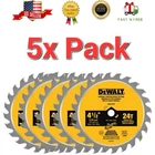 5X Dewalt Atomic 4-1/2 In. 24 Tooth Circular Saw Blade Wood Power Tool Bulk Lot New. Price: $92.00.