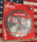 Craftsman Carbide Circular Saw Blade 1/2 Inch Framing CMAS265018 D3 J New. Price: $12.99.
