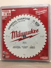 Milwaukee 48-40-1220 In. X General Purpose Saw Blade 44 Teeth New. Price: $44.43.