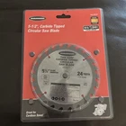 Warrior- 5-1/2", Carbide Tipped Circular Saw Blade Item 69435 New. Price: $16.58.