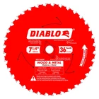 Diablo D0736GPA 7-1/4" X 36-TEETH Carbide Saw Blade For Wood And Metal New. Price: $33.99.