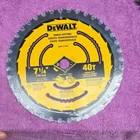 Dewalt DWA171440 7-1/4 In 40T Carbide Circular Saw Blade Yellow Black New. Price: $30.00.