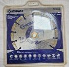 New Kobalt 4-1/2-IN Wet Or Dry Segmented Diamond Blade Concrete Stone Brick Tile Open. Price: $17.99.