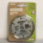 Rockwell 3-3/8 In. X 19/32 Versacut Diamond Saw Blade 6 Teeth Pc New. Price: $18.93.