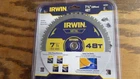 Irwin Industrial Tools 4935555 7-1/4-INCH 48-TOOTH Metal Cutting Circular Saw... New. Price: $37.95.