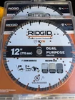 2X Ridgid 12INCH Xtr Masonry Dual Purpose. Diamond Saw Blade - Heavy Duty New. Price: $149.99.