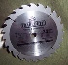 Saw Blade Trade Duty Carbide 7-1/4" 24 Tpi=framing X-cutting Vermont New. Price: $6.89.