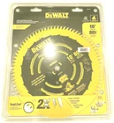Dewalt 10 Inch Anti-stick Coating 80T Sawblade DW3218PT Finition Ultra Neuf. Price: $44.01.