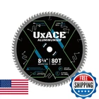 Uxace 8-1/4-INCH 80-TOOTH Circular Saw Blade, 5/8-INCH Arbor, Aluminum, Non-ferr New. Price: $56.68.
