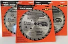 Black & Decker 77-737 Piranha 7-1/4" X 24 Tooth Carbide Circular Saw Blade 3PCS New. Price: $12.00.