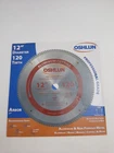 Oshlun 12" 120T Carbide Tip Aluminum Cutting Saw Blade Open. Price: $79.95.