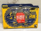 Irwin Marathon 7 1/4" Framing Saw Blades 24 Teeth Pack Free Shipping Nip New. Price: $20.67.