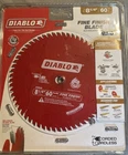 Diablo 8-1/4IN. 60-TEETH Fine Finish Circular Saw Blade For Wood (D0860X) New. Price: $30.00.