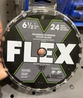 Flex 6-1/2 In 24 Tooth Circular Saw Blade For Wood FA201002 New. Price: $12.00.