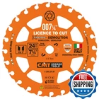 Cmt Orange Tools 286.324.07-X10 7-1/4IN. 24T Carbide Tipped Xtreme New. Price: $187.99.