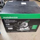 New Metabo Hpt 12" 15A Dual Bevel Compound Corded Miter Saw Model C12FDHBM Nib. Price: $325.00.