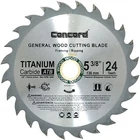 Concord Blades 5-3/8-INCH 24 Teeth Tct Gen. Purpose Hard & Soft Wood Saw New. Price: $20.00.