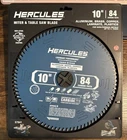 New Hercules Miter & Table Saw Carbide Blade 10 84 Teeth 57941. Price: $13.98.